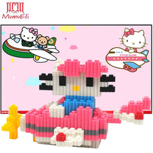 MUMUELI Mini Cute Cat Assembly DIY Anime Figure 3D Building Model Kit Blocks Crafts for Girl Children Kids Resin Toys DTSET-1