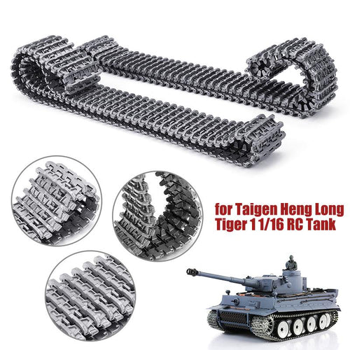 2pcs Metal Tracks s Crawler Chain for Heng Long Taigen Tiger 1 1:16 Scale DIY RC Tank German tiger Replacement spare