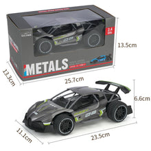 Remote Control Car 2.4G Alloy 4-Channel 2-Wheel Off-road Vehicle Rechargeable 1:16 Drift High-speed Car Toy