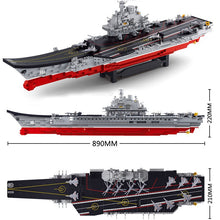 Sluban Model Building Blocks Navy Submarine Military Ship Plane Aircrafted Carrier Warship Battle Cruiser Frigate Toys