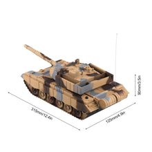 1:20 4CH Power Tank On The Radio Remote Control Military Vehicle Armored Battle Tanks Turret Rotation Light & Music RC Model