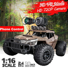 High Speed 1:16 Radio Remote Control Rc Car with Wifi 720p HD Camera 2.4GHz Off-road Buggy Vehicles Toy Gifts