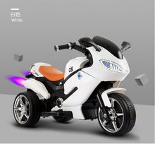 Children's electric motorcycle tricycle large toy car can sit baby battery boys and girls remote control baby carriage