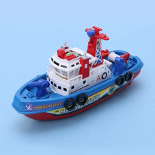 Fast Speed Music Light Electric Marine Rescue Fire Fighting Boat Toy for Kids