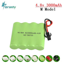 3000mah 4.8v Rechargeable Battery For Rc toys Cars Tanks Robots Gun NiMH Battery AA 4.8v 2400mah Batteries Pack For Rc Boat 1PCS