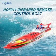 Flytec HQ5011 4CH 34CM Infrared 27MHZ 40MHZ RC Boat 15KM/H Without Battery RTR Toys For Kids Gift Yellow & Red