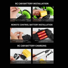 2019 NEW Upgrade LH-C013 2.4G Off Road Racing Climbing Truck Amphibious RC Stunt Car Waterproof 4WD Toy RC 360' Rotation