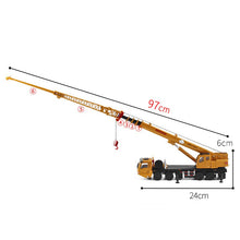 1:55 Mega Lifter Alloy Diecast Model with 4 Front Wheel Steering Linkage 360 Degree Rotate Work Platform Crane Children Gifts