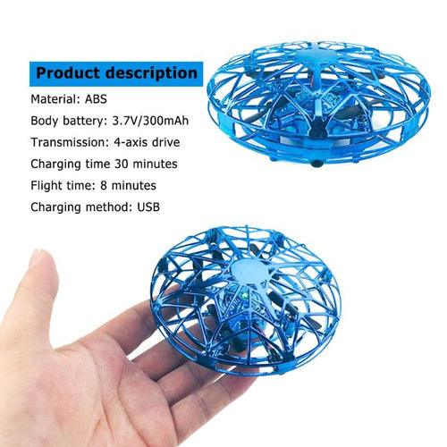 Anti-collision Induction Aircraft Toy UFO Ball Sensing Mini Drone for Kids Toys