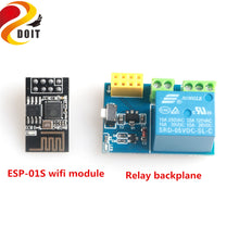 DoHome Voice Remote Control Wifi Socket Switch Smart Plug Relay+ESP-01S Wifi Module Support Siri (No Apple MFI)/Google Assistant