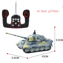 Military RC Crawler Tank Remote Control Simulation Armos Corps Tiger Battle Model Mutual Fight Army Toys for 6 Year Old Children