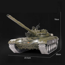 1:16 Russian T-72 Main Battle Tank 2.4G Remote Control Model Military Tank with Sound Smoke Shooting Effect - Metal Advanced