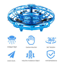 Magic Hand UFO Flying Aircraft Drone Toys Electric Electronic Toy LED Mini Induction Drone UFO toys Kids Xmas Brithday Gifts