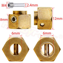 6/8/9/10/11/12mm Heavier Brass 12mm Hex Wheel Hub Extended Adapter For Traxxas TRX-4 Scale Trail Axial SCX10 RC 1/10 Crawler Car