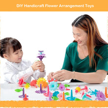 Creative Kid DIY Spell Inserted Flower Arrangement Kit Colorful Various Puzzle Assemble Toy Interconnecting Blocks