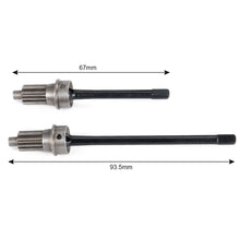AXSPEED 2pcs/set Stainless Steel Front Axle CVD Drive Shafts For 1/10 RC TRX4