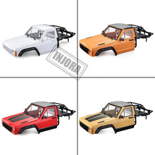 INJORA RC Car Cherokee Body Cab & Back-Half Cage for 1/10 RC Crawler Traxxas TRX4 Axial SCX10 90046 Redcat GEN 8 Scout II
