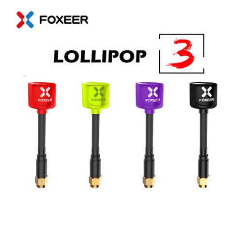 Foxeer Lollipop 3 Omni 5.8G 2.5dBi Antenna RHCP MMCX Right Angle Straight RHCP UFL Super Mini For FPV Racing Drone Racer