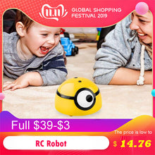 RC Robot 3D Cute Crazy Induction Car Runing Away Electric Toys Robot For Child RC Car Funny Flashing Baby Toys Currency Play