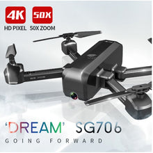 SG706 drone 4K WiFi 1080p dual camera quadcopter optical flow stability height RC helicopter RC toy drone with camera VS XS812