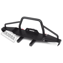 INJORA 1:10 RC Rock Car Metal Front Bumper with Led Light for Axial SCX10 90046 90047 Traxxas TRX-4 RC Crawler