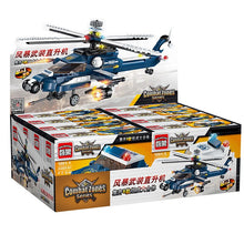 381 Pcs 8-in-1 Assembly Military Helicopter Bombing Plane Building Block Army Weapon Soldier Model Bricks Kit Toys For Children