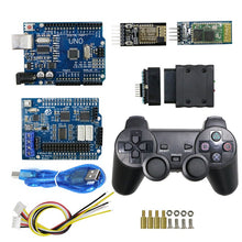 SZDOIT Wifi/Bluetooth/Handle Control 8DOF Vehicle Robot 8-Axis Robot Arm with Gripper +TS100 Tank Chassis Kit Servos for Arduino
