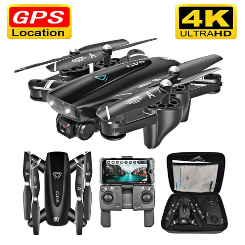 S167 GPS Drone With Camera 5G RC Quadcopter Drones HD 4K WIFI FPV Foldable Off-Point Flying Photos Video Dron Helicopter Toy
