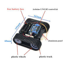 ESPduino Control Robot Tank Chassis Kit with Development Board+Motor Drive Shield Board+DC Motor for Arduino DIY RC Toy Kit