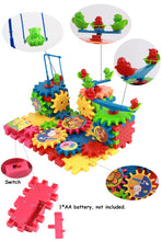 81Pcs/Set Electric Assembly Building Blocks Jigsaw Educational Toys For Children 3D Gears Model Building Kit Plastic Brick Gifts