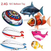 Remote Control Flying Shark Toy Clown Nemo Fish Balloons Inflatable Helium RC Air Plane UFO Flash LED Airplane Dolphin Animal