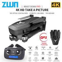 SG906 Pro GPS Drone with Wifi FPV 4K HD Camera Two-axis anti-shake Self-stabilizing Gimbal Brushless Quadcopter Vs Sjrc F11 Pro