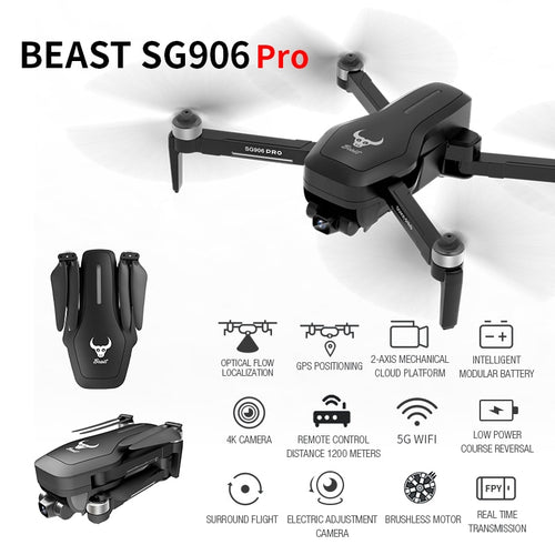 SG906 PRO GPS Drone With 2-axis Anti-shake Self-stabilizing Gimbal WiFi FPV 4K Camera Brushless Drone Quadcopter VS F11 ZEN K1