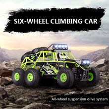 2019 The New Wltoys 18628 rc car 1:18 six-wheel drive climbing car 2.4G remote control big foot off-road vehicle large size 38cm