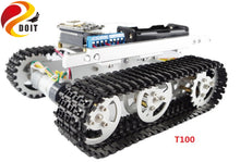 SZDOIT WiFi Control T100 Metal Tank Chassis+ ESP8266 Development Board Kit Smart Crawler RC Robot Motor Encoder DIY For Arduino