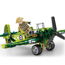 Technic Military WW2 War II Aircraft F4-U Spitfire Fighter For Legoing assemble building blocks bricks kids kits toys Children