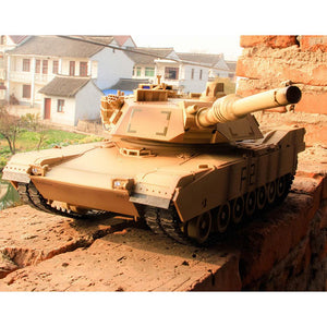 1:24 M1A2 Tank Toy Children Remote Control Car Model 2.4GHz Kids Early Eductional Parent-child Interactive Puzzle