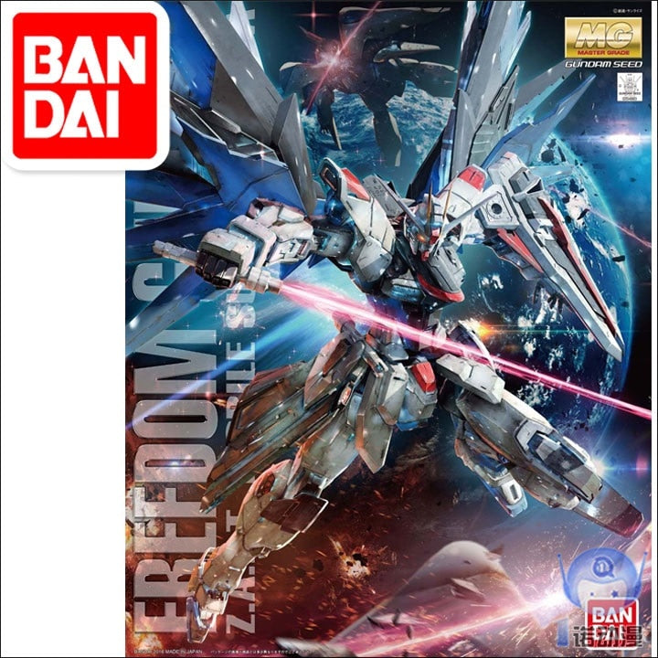 Japaness Bandai Original MG 1/100 Gundam Model ZGMF-X10A Freedom 2.0 Destroy Armor Unchained Mobile Suit Kids Toys BANDAI