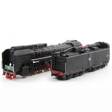 Steam Train Locomotive Alloy Model Toy Cars Pull Back Sound Light Model Toys for Children