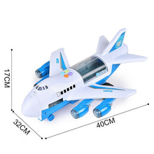 Music Story Simulation Track Inertia Children's Toy Aircraft Storage Passenger Plane Police Fire Rescue Baby Boy Toy Car