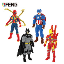 New Super Hero Spider Model Building Blocks Man Assemble 3D Model DIY Diamond Micro Bricks Kits Toy for Children Gifts