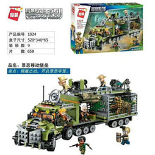 Forest Police Headquarters Mobile Fort Helicopter Model Assembling Bricks Building Blocks Kit DIY Toys Compatible Legoinglys