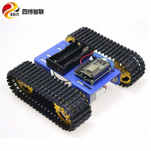 SZDOIT NodeMCU Control T101 Metal RC Robot Tank Chassis Kit WIFI Control Tracked Vehicle 12V High Torque Motors DIY for Android