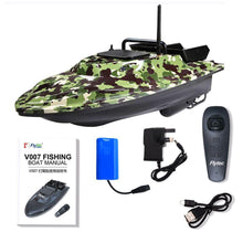 Flytec V007 Intelligent 500m Control Fishing Finder Bait RC Boat Fishing Boat 4.8km/h Double Motor with LED Boat Searchlight