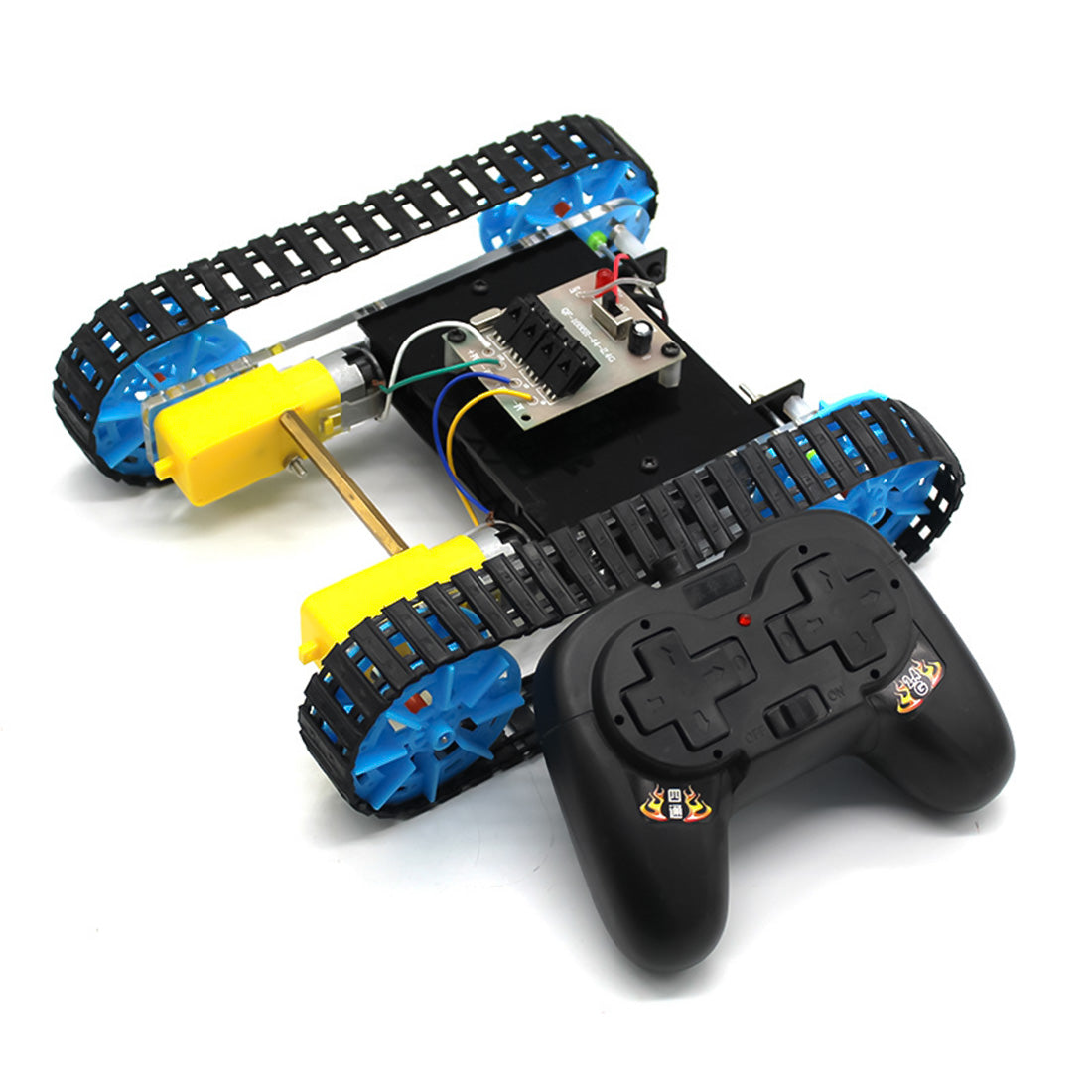 DIY Assembly RC Tank Remote Control Tank Model Science Educational Toy Remote Control Toys