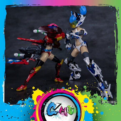 CMT Instock Dragon Momoko E-Model HERACROSS And White Tiger A.t.k Girl 1/12 Scale Model Anime Mobile Suit Toys Figure