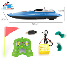 New Red/Blue Ship Radio Remote Control Boat Double Motor Mini RC Speedboat Toys Children Outdoor Racing Boats with Original Box