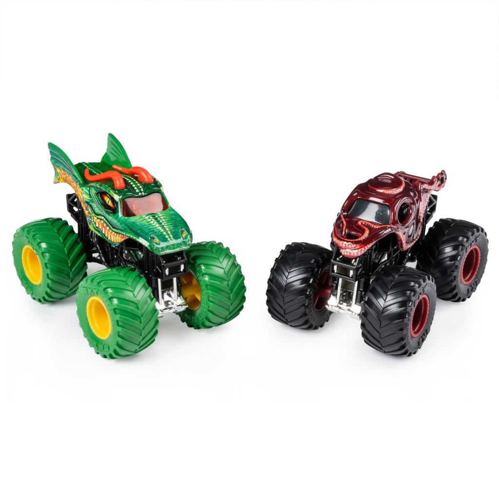 Monster Jam Crazy Monster Truck CHILDREN'S Toy Race Car Boy Alloy Car Static Model 2-Pack