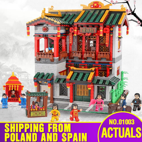 DHL Moc Chinese Street Building Toys The XINYA Palace Set Building Blocks Bricks Assembly Kits Model Toys Kids Christmas Gifts