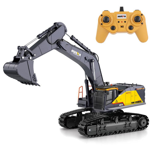 RCtown HuiNa 1:14 1592 RC Alloy Excavator 22CH Big RC Trucks Simulation Excavator Remote Control Vehicle Toy for Boys